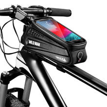 Bike Phone Front Frame Bag Waterproof Bicycle Top Tube Bag Touch Screen Mobile Phone Mount Pack For Cycling Bicycle Accessories 2024 - buy cheap