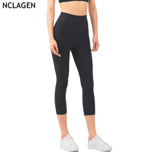 Nclgen-calça legging esportiva feminina, fitness profissional, academia, yoga, leopardo, cintura alta, elástica, à prova de agachamento, malhação 2024 - compre barato