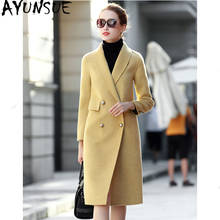 AYUNSUE Real Wool Coat Winter Jacket Women Clothes 2020 Alpaca Double Side Woolen Coat Female Korean Jackets Chaqueta Mujer MY 2024 - buy cheap