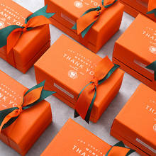 AVEBIEN-caja de dulces con estampado de letras, cartón duro de alta gama, caja de regalo para fiesta de cumpleaños 2024 - compra barato
