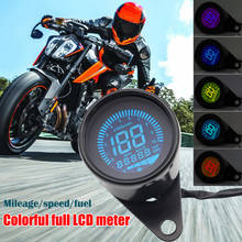 Velocímetro Digital LCD duradero para motocicleta, odómetro retroiluminado de 7 colores, tacómetro Universal, medidor de nivel de aceite, gran oferta 2024 - compra barato