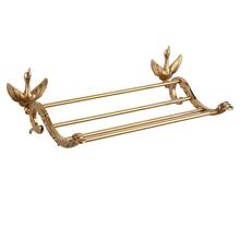 Gold Swan Towel Rack with Crystal Decorate Wall Mount Towel Hangger Luxury Bathroom Accessories Set for Bathroom Shelves Ats8900 2024 - buy cheap