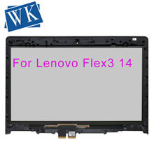 For Lenovo Flex3 14" Flex 3 14 FHD Touchscreen 2-in-1 Notebook Front Touch Glass Screen Digitizer Replacement with Frame Bezel 2024 - buy cheap