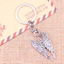 New Fashion Keychain 39x24mm angel wings Pendants DIY Men Jewelry Car Key Chain Ring Holder Souvenir For Gift 2024 - buy cheap