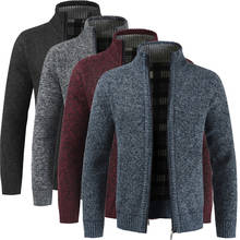 Fashion Men Autumn Sweater Coat Thick Casual Sweater Cardigan Men Brand Slim Fit Knitwear Outerwear Warm Winter Sweater Jumper 2024 - buy cheap