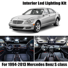 Luz LED Interior para coche Mercedes Benz Clase S W140, W220, W221, accesorios Canbus sin errores, Kit de luz de lectura, mapa, 1994-2013 2024 - compra barato