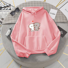 Casual Loose Cartoon Cat Oversize Hoodies Female Korean Kawaii Womens Sweatshirts Japanese Harajuku Ulzzang Clothing for Women 2024 - buy cheap