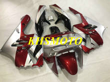Kit de carenado personalizado para KAWASAKI Ninja ZX9R 94 95 96 97 ZX 9R 1994 1995 1996 1997 ABS, juego de carenados rojo y plateado + regalos KT01 2024 - compra barato