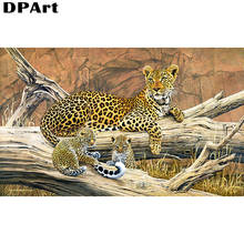 Pintura diamante quadrado completo/redondo broca leopardo em um ramo 5d daimond bordado ponto cruz pintura mosaico imagem zou337 2024 - compre barato