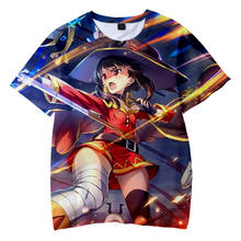 Hot Sale Anime Konosuba 3D Printed T-Shirt Streetwear Men Women Casual Fashion Short Sleeve Round Neck Harajuku Oversize Tops 2024 - buy cheap