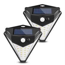 LED Solar Light Outdoor Three-Sided PIR Motion Sensor Solar Powered Lamp Lighting Energy Saving Garden Decor Lamp Wall Lights 2024 - buy cheap
