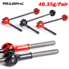 40.35g/Pair RISK Ultralight Titanium TI QR Road Bike Quick Release Skewer lever Road Bicycle Cycling Hub Quick Release 2024 - buy cheap