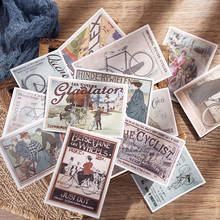Vintage English Newspaper Style StickerJunk Journal DIY Scrapbook Travel Diary Background Material Stickers 2024 - buy cheap