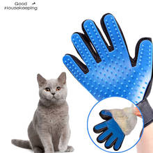 Перчатка для груминга кошек, шерстяная перчатка для вычесывания шерсти у домашних животных, расческа для шерсти, распродажа 2024 - купить недорого
