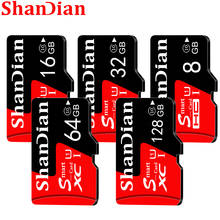 SHANDIAN реальная емкость карты памяти 8 ГБ/16 ГБ/32 ГБ/64 Гб класс 10 Micro SD карта 2024 - купить недорого