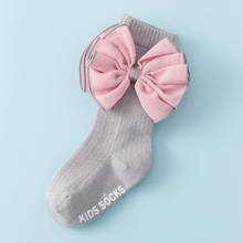 5pair/lot Bow Princess Middle Tube Sock Kids Children Leg Warmer Socks Warmer Infant Booties 2024 - buy cheap
