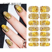 GAM-BELLE 1pcs Leopard Nail Art Sticker Charm Sexy Wraps Animal Water Transfer Decal Slider DIY Manicure Decoration Accessory 2024 - buy cheap