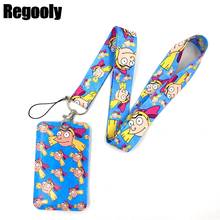 Funny Girl Cartoon Characters Key lanyard Car KeyChain ID Card Pass Gym Mobile Phone Badge Kids Key Holder Jewelry Decorations 2024 - buy cheap