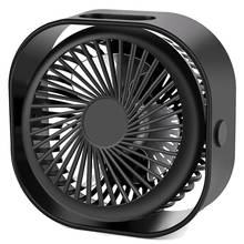 Small Portable Desk Fan, Mini Table Fan With Usb Rechargeable, 3 Speeds Quiet Personal Fan For Home Office And Travel 2024 - buy cheap