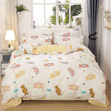 Conjunto de cama padrão de doces, capa de edredão fronha 3pcs140x200,200x220 quilt cover, conjuntos de cama king size 2024 - compre barato