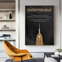 Entrepreneur Motivational Quote Canvas Paintings Posters Prints Wall Art Pictures for Living Room Home Wall Decoration Cuadros 2024 - buy cheap