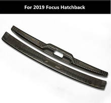 Protetor de para-choque traseiro, alta qualidade, preto, titânio, placa de proteção, 2 peças para ford 2019 focus mk4 acessórios 2024 - compre barato