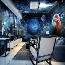 Milofi-papel tapiz grande personalizado, mural de universo, Galaxia, tierra, tema 3D, espacio, casa entera, decoración de pared, pintura wallpap 2024 - compra barato