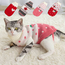 Suéter de invierno para Gato, suéteres de punto para gatito, chaqueta de abrigo para gato, de algodón pulido y suave, traje para gato 2024 - compra barato
