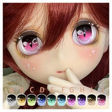 Ojos BJD con efecto metálico para muñecas, 10 colores para 1/12, 1/8, 1/6, 1/4, 1/3, accesorios para muñecas BJD 2024 - compra barato