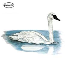 HotMeiNi 13cm x 8.8cm Swan Bird Sticker Decal Hunt Fish Outdoors Nature Wildlife Exclusive Art Car Sticker Waterproof 2024 - buy cheap