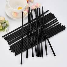 100 Pack Disposable Straws Flexible Plastic Straws Black Long Drinking Straws Bendy Straw Bar Accessories Wedding Party #YJ 2024 - buy cheap