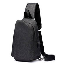 Mochila antirrobo para hombre, morral masculino con carga USB, resistente al agua, con una correa para el hombro, a la moda, novedad 2024 - compra barato