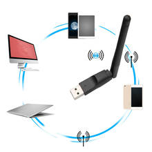 Kebidu-adaptador WiFi inalámbrico USB 2,0, Mini tarjeta de red LAN 802.11n/g/b, Dongle para ordenador portátil y PC 2024 - compra barato