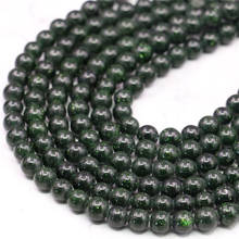 Natural Round 6mm Green Sand Stone Jades Loose Beads Chalcedony Hand Made DIY Accessories Jaspers Women Jewelry Making Design 2024 - compre barato