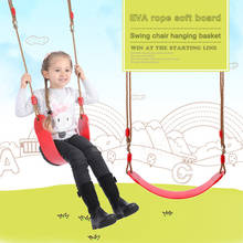 Brinquedos divertidos para bebês, assento com corda para jardim ao ar livre, placa macia de eva em formato de u, balanço para jardim de infância 2024 - compre barato