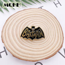 Cartoon Golden Animal Bat Enamel Brooch Bartman Black Pin Badge Woman Jewelry Clothes Bags Punk Accessories Gifts For Friends 2024 - buy cheap