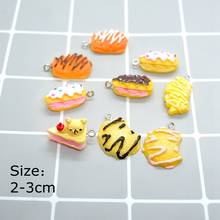 Resin Cake Charms Pendants for DIY  decoration bracelets necklace earring key chain Jewelry Making 2024 - buy cheap