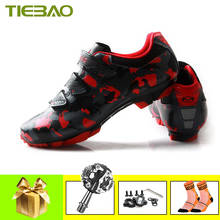 Профессиональная велосипедная обувь Tiebao для горных велосипедов, спортивная обувь для горных велосипедов, самоблокирующаяся велосипедная обувь для езды на велосипеде, кроссовки с педалями SPD 2024 - купить недорого