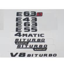 Emblemas para mercedes benz, emblema preto w212, w213, s213, e43, e53, e63, e63s, e55 amg 2024 - compre barato