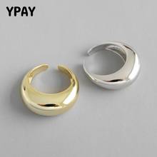 YPAY Authentic 925 Sterling Silver Open Rings for Women Female 2019 New Arrival Geometric Arc Circle Ring Cool Jewelry YMR735 2024 - buy cheap