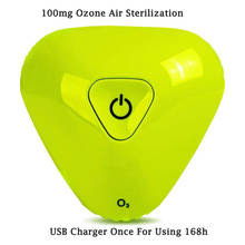 Purificador de ozono portátil para el hogar, refrigerador recargable por USB de 100mg, desodorizador de aire para zapatos, coche, armario, bolsa de caza, olor claro 2024 - compra barato