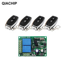 QIACHIP 433Mhz Wireless Remote Control Switch 220V 2CH 10A Relay Receiver Module RF Realy Transmitter With 433Mhz Remote Control 2024 - buy cheap