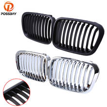 POSSBAY Car Center Racing Grille Front Kidney Grill for BMW 3-Series E46 Compact 325ti/328i/320i/316ti/330d 2001-2005 Auto Parts 2024 - buy cheap