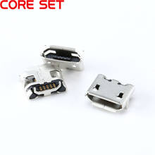 20pcs Mini usb Connectors Micro Jack Connector Female 5pin Charging Socket Micro USB 5Pin Inserting Plate Seat 2024 - buy cheap