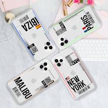 Capa transparente para celular airingresso eua city, paris, tokyo, macia para iphone5 5s 5c se 6 6s 7 8 11 12 plus mini x xs xr pro max 2024 - compre barato