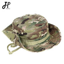 Military Hunting Caps Cotton Camouflage Boonie Hats Outdoor Camping Hiking Fishing Sun Protector Fisherman Cap for Hunters 60CM 2024 - compre barato