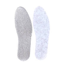 Palmilhas de lã para sapato, 2 peças, respirável, confortável, feltro, folha de alumínio para o inverno, desodorante, inserção para homens e mulheres 2024 - compre barato