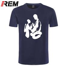 Camiseta butique chinês com caligrafia, camiseta casual de rua com estampa palavra iluminadora estilo chinês 2024 - compre barato