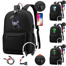 Mochila de lona impermeável para adolescentes, mochila de livros usb anti roubo para laptop, bolsa escolar para homens e mulheres 2024 - compre barato