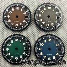 Esfera de reloj estéril de 31,5mm, Esfera luminosa para ETA 2836, 2824, Miyota 8205, 8215, 821A,Mingzhu DG2813, 3804, gaviota ST1612, movimiento 2024 - compra barato